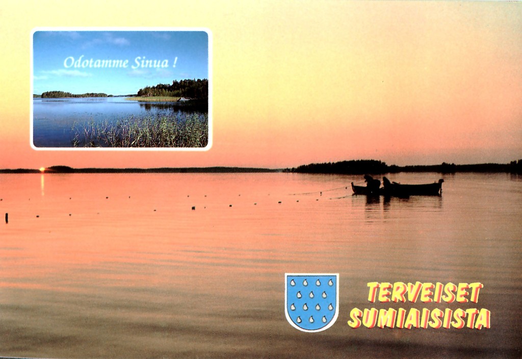 Varsin suosittu oli järvikuvapostikortti, jossa Häyrisen  Pentti vetää nuottaa  yöttömässä yössä.  Henrik de Heij otti tämän vetoavan kuvan.
