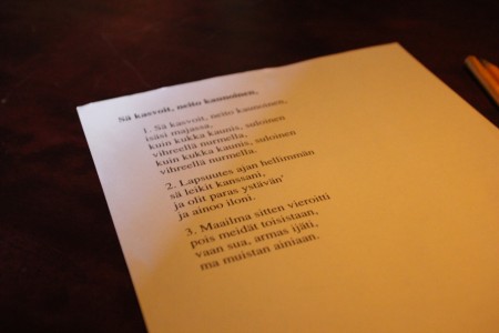 Tätäkin biisiä hoilattiin La Kalan solistien johdolla oikein kunnolla. 