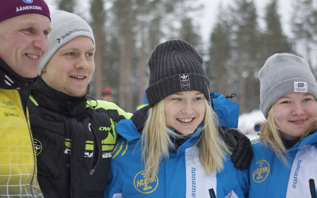 Team Kuorelahti: Timo, Topi, Titta ja Tessa