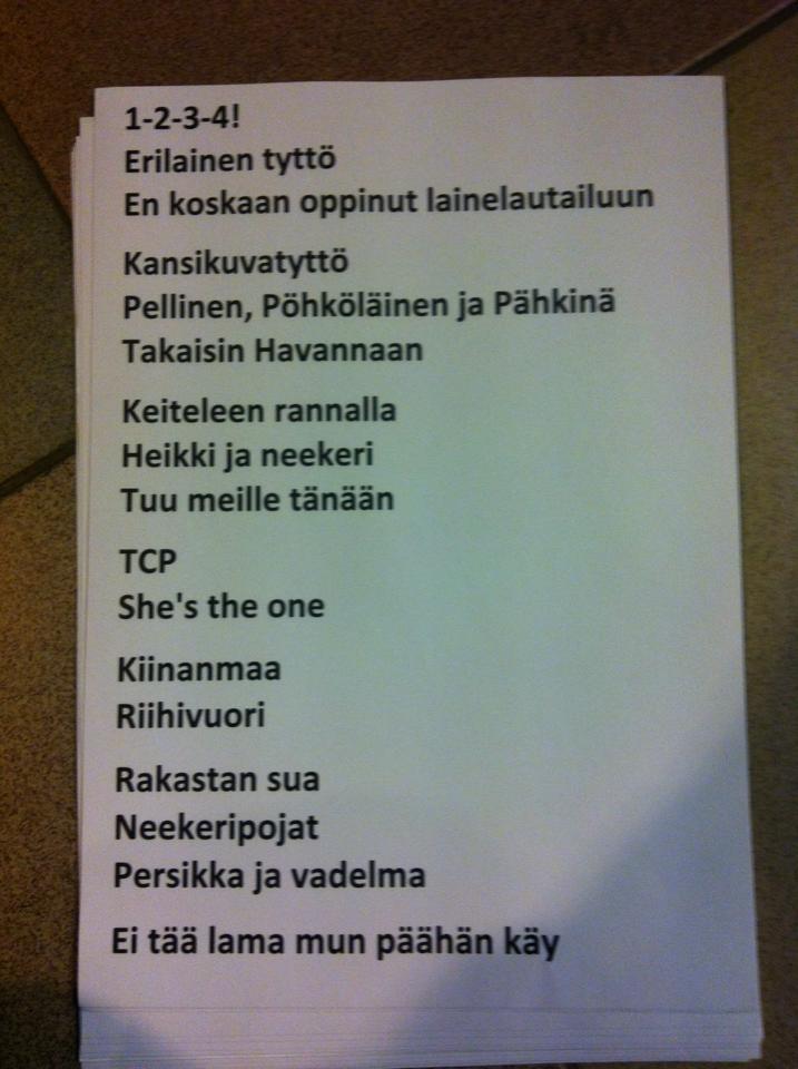 Näillä hemmoteltiin yleisöä.