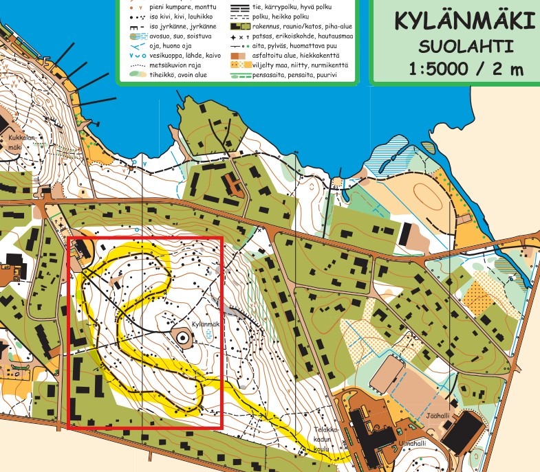 Suolahteen Kylänmäkeen pukkaa koululaisille latua